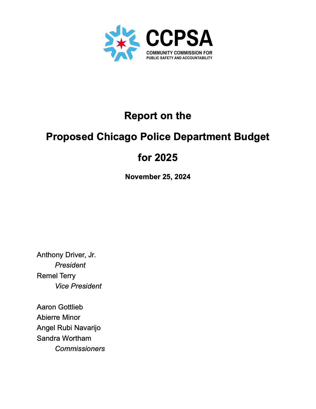 2025 Budget Report 