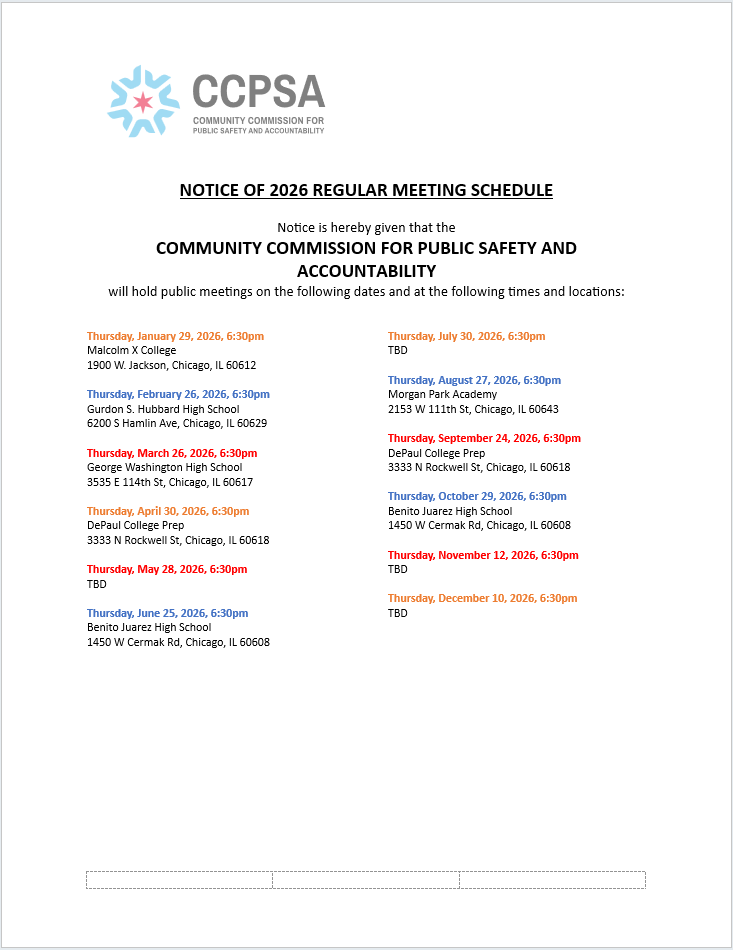 thumbnail of 2026 Public Meeting Calendar