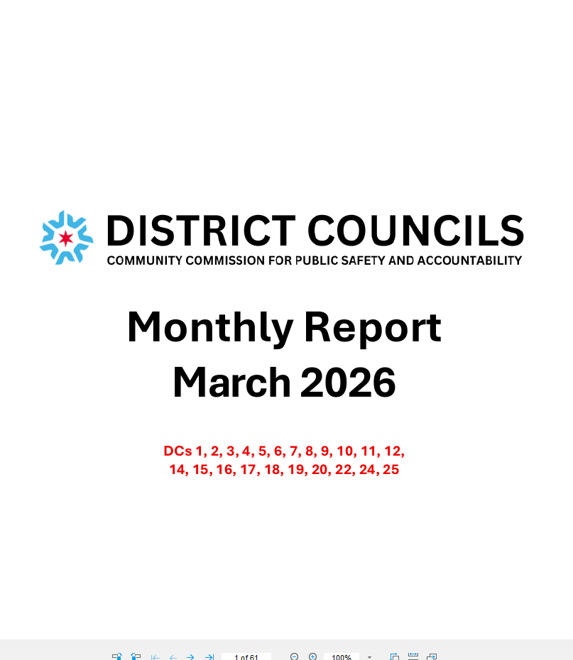 March 2026 District Council Monthly Report